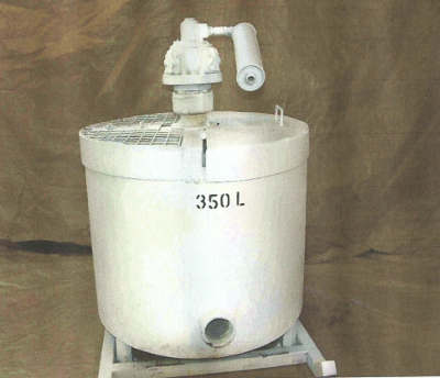 350 litre air driven paddle mixer